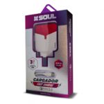 CARGADOR SOUL FAST CHARGE 3.0 IPHONE ROJO