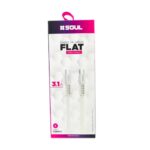 CABLE USB SOUL FLAT 3.1A 1.2M TIPO C A TIPO C