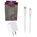 CARGADOR SOUL PD 20W TIPO C A  IPHONE CVQ-PD20WL