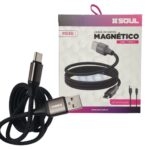 CABLE USB SOUL MAGNETICO PD30W USB A TIPO C NEGRO