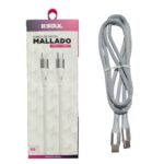 CABLE USB SOUL MALLADO TIPO C A TIPO C 60W BLANCO