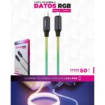 CABLE USB SOUL RGB TIPO C A TIPO C PD60W