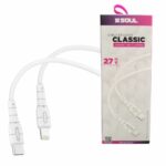 CABLE USB SOUL CLASSIC TIPO C A IPHONE 27 PDW 2 MTS