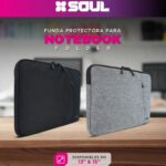 FUNDA PORTA NOTEBOOK  SOUL 13 FOLDER GRIS