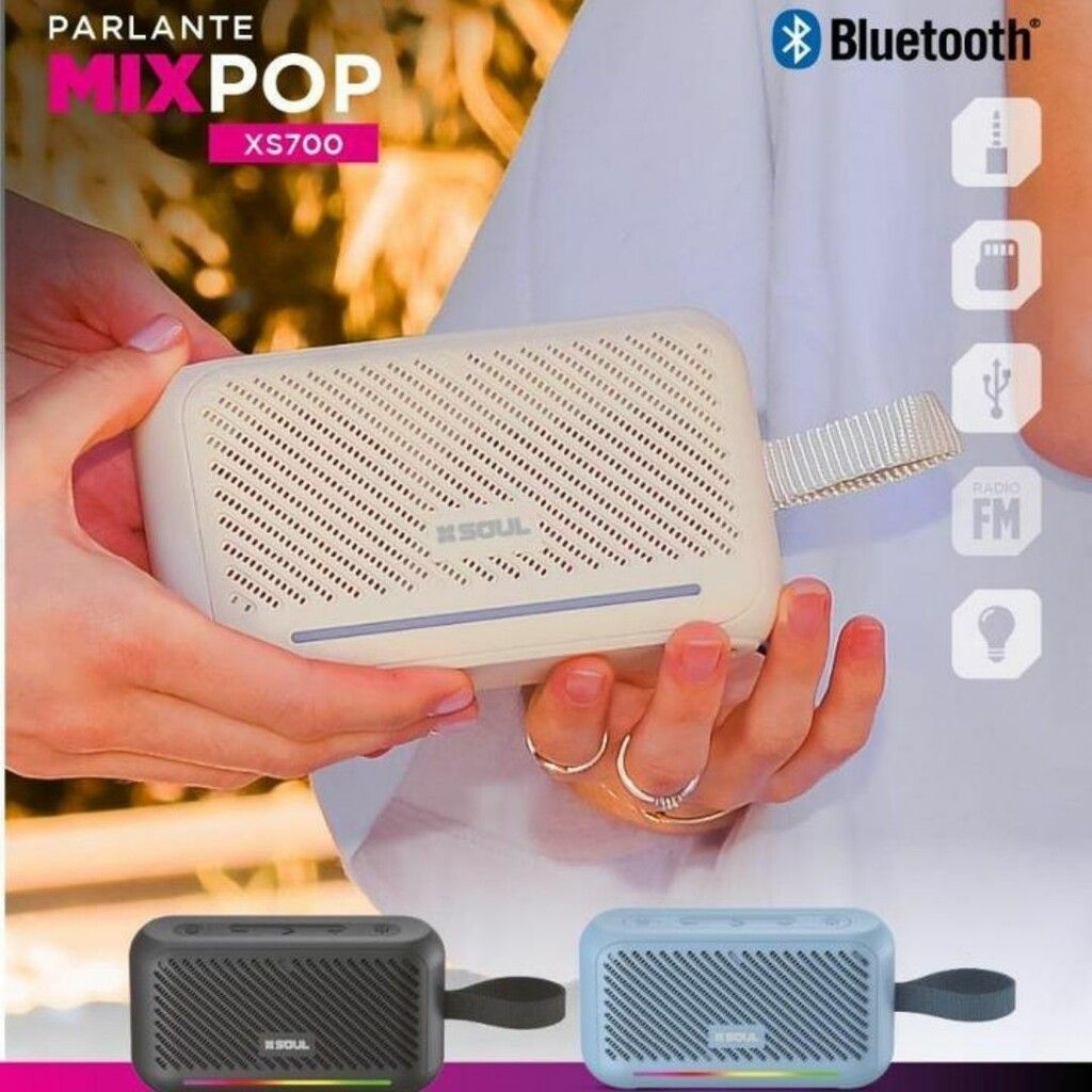 PARLANTE SOUL MIX POP 7W XS700 AZUL