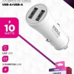 CARGADOR AUTO SOUL 10W 2.4A CA-DUSB10W