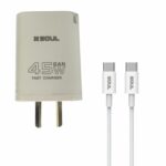 CARGADOR SOUL SUPER CHARGE PD 45W TIPO C A TIPO C