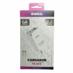 CARGADOR SOUL SUPER CHARGE PD 65W TIPO C A TIPO C - Imagen 2