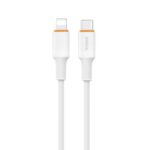 CABLE USB SOUL SILICONE SOFT TIPO C A IPHONE 1.5MT BLANCO