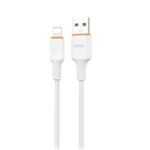 CABLE USB SOUL SILICONE SOFT IPHONE 1.5MT BLANCO