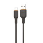 CABLE USB SOUL SILICONE SOFT MICRO USB  1.5MT NEGRO