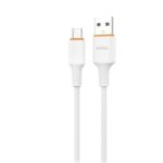 CABLE USB SOUL SILICONE SOFT MICRO USB  1.5MT BLANCO