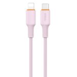 CABLE USB SOUL SILICONE SOFT TIPO C A IPHONE 1.5MT ROSADO