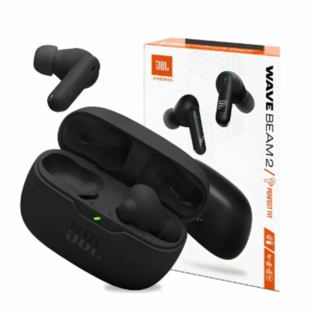 AURICULAR JBL WAVE BEAM 2 NEGRO GENERICOS AURICULAR JBL WAVE BEAM 2 NEGRO GENERICOS - Imagen 1